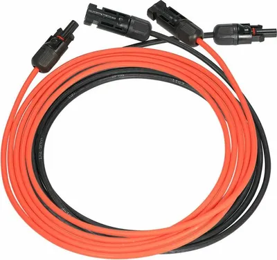 Obrázek produktu pro Solární fotovoltaický prodlužovací kabel s konektorem MC4, červený a černý pár, 14 AWG, 3 metry / 10 stop