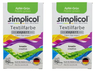 Obrázek produktu pro balení 2 kusů Simplicol Textile Dye Expert Apple Green 150g