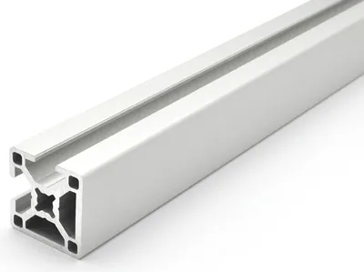 Produktbild von Länge 1570mm - Design-Aluminiumprofil 30x30L 2 Nuten verdeckt 90 Grad B-Typ Nut 8 (leicht), silber eloxiert. Aluminium Profil 30x30 Alu Profil 30 x 30