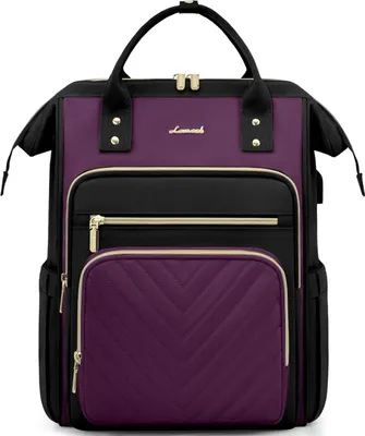 Image de LOVEVOOK Femme Sac à dos ordinateur portable 15,6 pouces étanche Violet