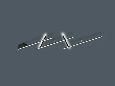 Zdjęcie produktu dla Lampa sufitowa LED INDIRA 25W 3000K 3000lm metal czarna wym:6,5x245x50cm IP20 Trio
