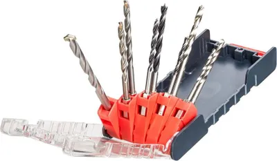 Image de kwb 109155 HSS Drill bit set 9-piece 3 mm, 4 mm, 5 mm, 6 mm, 8 mm 1/4 (6.3 mm) 9 pc(s)