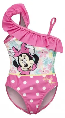 Produktbild von Disney Minnie Maus Kinder Mädchen Badeanzug Bademode – Bunt / 122/128