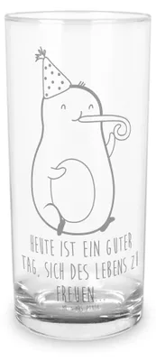 Produktbild von Mr. & Mrs. Panda Tumbler Avocado Feier 400 ml - Transparent - Geschenk, Glas, Gute Laune, Trinkglas, Geburtstag, Party, Cocktailglas, Fete, Longdrinkglas, Wasserglas