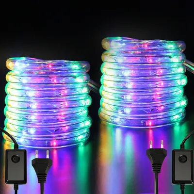 Zdjęcie produktu dla Jopassy Sznur świetlny LED do oświetlenia zewnętrznego i wewnętrznego z 720 diodami LED Dekoracja świąteczna kolorowa 30M
