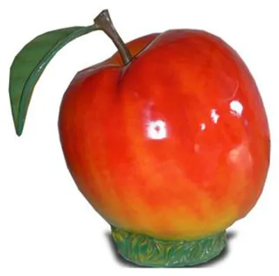Zdjęcie produktu dla Apfel Aussteller 100cm Gewerbe Ladenausstattung Figur Statue Garten Dekoration