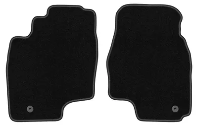 Productafbeelding van Velours voormatten voor Toyota Previa II 2000-2005 (MPV) – 2-delig, zwart, op maat – Wielganizator BASIC