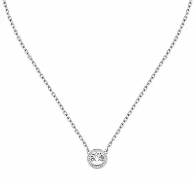 Image de Collier en acier pour femme Arbre de vie Talismani SAQE46