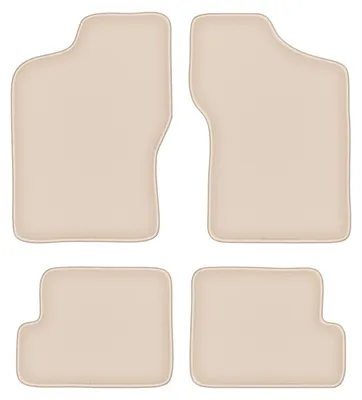 Produktbild von DURBAN Beige Velours-Fußmatten-Set für Fiat Cinquecento Schrägheck (1991-1998)