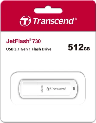 Produktbild von Transcend JetFlash 700/730 USB-Stick 512 GB USB Typ-A 3.2 Gen 1 (3.1 Gen 1) Schwarz