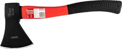 Produktbild von TOP Tools Axt aus Stahl mit Fiberglas Griff | 600-800-1000-1250 g | Fiberglasstiel Universalaxt Holzaxt Spaltbeil Spaltaxt Handbei