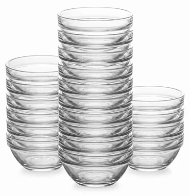 Glasschalen 20 Stück 75 ml für Saucen und Dips (7,5 x 3,5 cm)