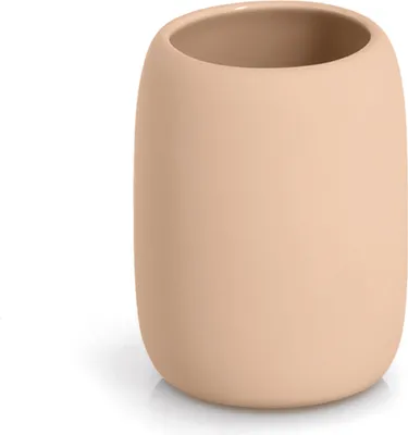 Produktbild von Zeller Zahnputzbecher, Keramik, mandel