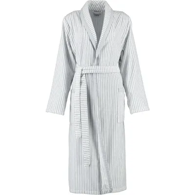 Produktbild von Cawö Damen-Bademantel mit Schalkragen 3423 Farbe weiss-silber Größe 42