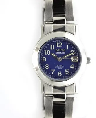 Produktbild von MPM-Quality Damenuhr Ø 25 mm Leuchtzeiger, dunkelblau/silber