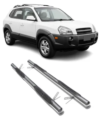 Produktbild von Edelstahl Trittbretter Schwellerrohre für Hyundai Tucson 2004-2010 Silber, KI-generiertes Bild