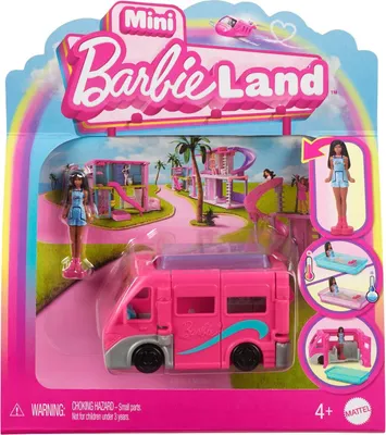 Zdjęcie produktu dla Barbie mini Barbielandia środki transportu - przyczepa marzeń HYF39