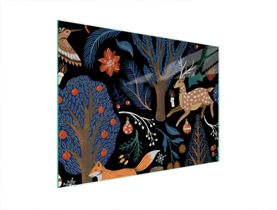 Produktbild von Glasschneidebrett 40x30 Tiere