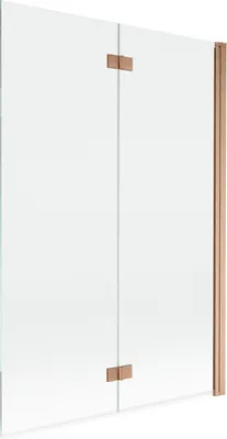 Immagine prodotto di Mexen Mist parete divisoria per doccia a 2 ante destra 120 x 150 cm, trasparente, rame spazzolato - 8A9-120-002-65-00-P