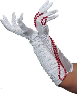 Produktbild von Lange weiße Handschuhe edel weis weiss Kostüm weisse