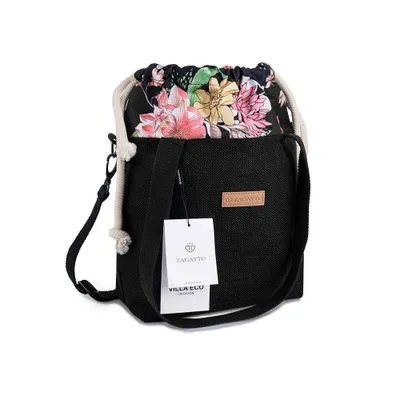 Obrázok produktu pre ZAGATTO dámská kabelka Black/Meadow Flowers Zagatto ZG-608