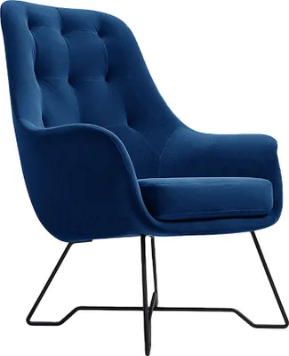 Produktbild von MIRJAN24 Sessel Ezo, Wohnzimmersessel vom Hersteller, Metallfüße Schwarz pulverbeschichtet, Polstersessel (Farbe: Velluto 25)