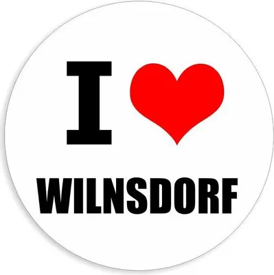 Produktbild von Kiwistar - Autoaufkleber - 8x8 cm - außen klebend - I love Wilnsdorf für Auto, Laptop, Fahrrad, LKW, Motorrad Aufkleber mehrfarbig Sticker Decal
