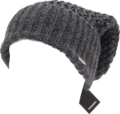 Image de 9397Q DSQUARED casquette grise casquette grise chapeau femme