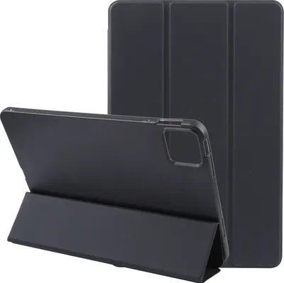 Produktbild von Mobigear Tri-Fold Gel iPad Pro 13 Zoll (2024) Hülle TPU,Kunstleder Klapphülle - Schwarz