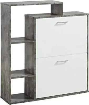 Obrázek produktu pro Botník - Imitace bílé a betonu - 1 kus - D 86 cm