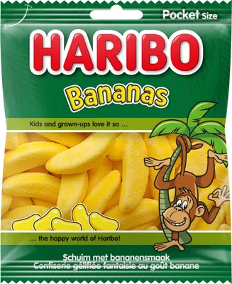 Produktbild von HARIBO Bananen-Baiser 28 x 70 Gramm