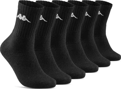 Produktbild von 6 oder 12 Paar KAPPA Socken Herren Damen Sportsocken Tennissocken Arbeitssocken Baumwolle(6er 35-38 Schwarz)