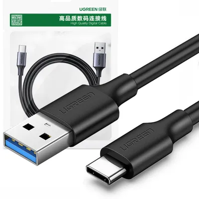 Zdjęcie produktu dla Ugreen Kabel Przewód Usb 3.0 - Usb Typ C 1M 3A Czarny (20882)