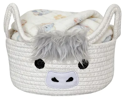 Image de Paniers de rangement en coton tressés pour enfants