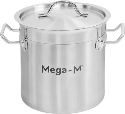 Obrázok produktu pre Vysoký hrniec s pokrievkou Mega-M PRO 6l Ø 20 cm x H 20 cm N