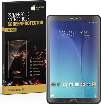 Produktbild von 1x Panzerfolie für Samsung Galaxy Tab E 9.6 ANTI-SCHOCK Displayschutzfolie KLAR