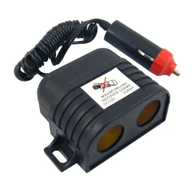 Zdjęcie produktu dla Rozgałęziacz Samochodowy 12V 2x USB z Kablem