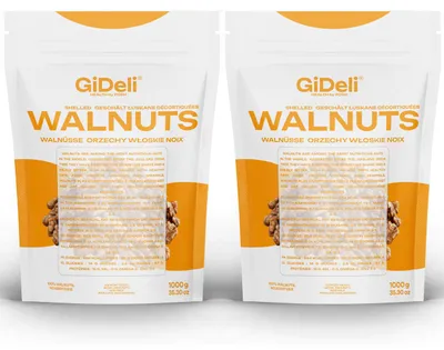 Produktbild von Walnüsse 2kg Ungesalzen Naturbelassen Ohne Schale Ganze Kerne Omega-3 GiDeli