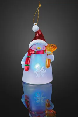 Produktbild von LED Deko Figur RGB Weihnachten Schmuck Christbaum Anhänger Weihnachtsmann