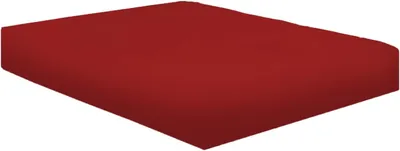 Imagen del producto de Sábanas de 23 cm de profundidad, 100% algodón egipcio, tamaño matrimonial, color rojo