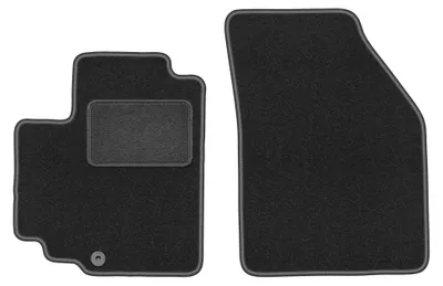 Produktbild von Velours-Fußmatten Vorne für Nissan Pixo 2008-2013 (Schrägheck) – 2-tlg, Graphit, passgenau – Wielganizator LUX