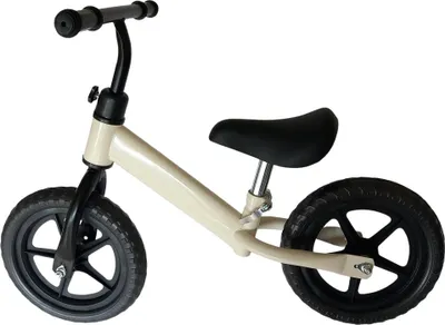 Produktbild von Laufrad Kinder 12 Zoll Vollgummireifen Balance Bike Lauflernrad Fahrrad Weiß
