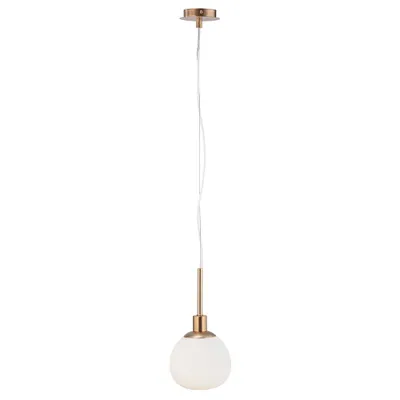 Produktbild von Maytoni Erich Pendelleuchte, Hängeleuchte E14 Messing Weiss Glas