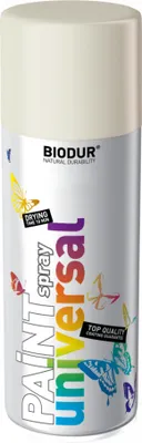 Produktbild von Biodur | Sprühlack - Mattweiß (RAL 9010) - 400ml, Sprühfarbe, Lackspray, Universal - Betonfarbe, Sprühlacke für Holz, Metall, Glas
