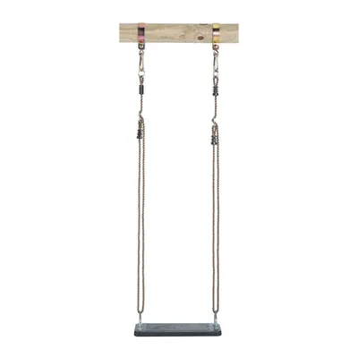 Image de Swing King Siège de balançoire caoutchouc noir