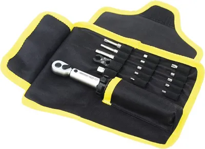 Zdjęcie produktu dla Klucz dynamometryczny Pedro's Demi Torque Wrench II z zestawem końcówek (3-15 Nm), czarny/srebrny (1 zestaw)