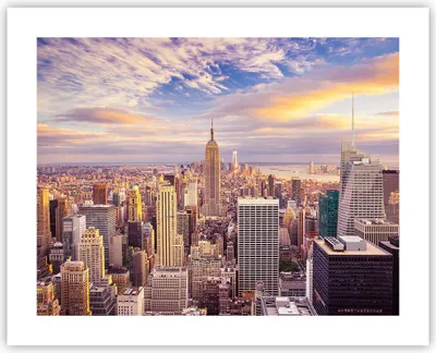 Produktbild von Poster - Poster ohne Rahmen - New York Stadt - 50x40 cm - Wand Bild - Wanddeko - Wandbilder - Kunstposter - Wandposter - Bilder - Kunstdruck - Wanddekoration - Wandbild - P2XAA50x40-3638