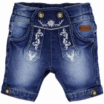 Produktbild von BONDI Jungen Trachten Jeans Bermuda "Gipfelkraxler" 91728 | Blue Denim Größe: 68