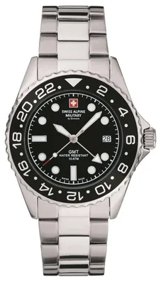 Produktbild von Swiss Alpine Military Herren Uhr Analog Quarz 7052.1137SAM Edelstahl