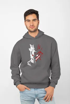 Produktbild von D&B Uni Hoodie AN00007 Naruto Anthrazitgrau-Größe S